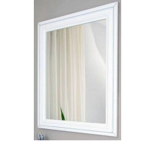 Зеркало 78х90 см белый матовый серебряная патина  Atoll Валери