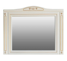 Зеркало 122,5х97 см слоновая кость золотая патина Atoll Верона