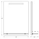 Купить Зеркало 55х75 см Evoform Ledline-S BY 2153 в магазине сантехники Santeh-Crystal.ru