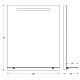 Заказать Зеркало 60х75 см Evoform Ledline-S BY 2154 в магазине сантехники Santeh-Crystal.ru