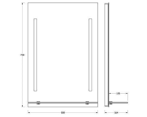Santeh-Crystal.ru: Зеркало 50х75 см Evoform Ledline-S BY 2160 Купить Зеркало 50х75 см Evoform Ledline-S BY 2160 в магазине сантехники Santeh-Crystal.ru