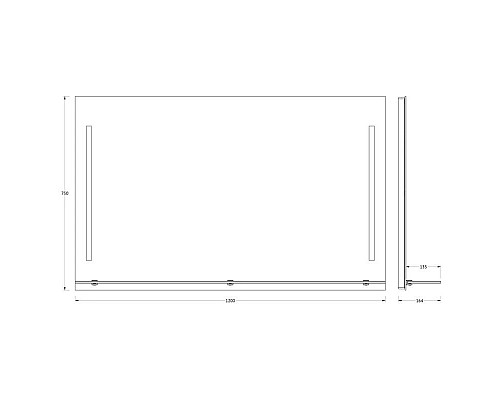 Santeh-Crystal.ru: Зеркало 120х75 см Evoform Ledline-S BY 2167 Заказать Зеркало 120х75 см Evoform Ledline-S BY 2167 в магазине сантехники Santeh-Crystal.ru