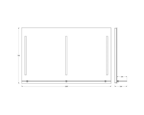 Santeh-Crystal.ru: Зеркало 120х75 см Evoform Ledline-S BY 2168 Заказать Зеркало 120х75 см Evoform Ledline-S BY 2168 в магазине сантехники Santeh-Crystal.ru