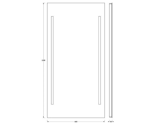 Santeh-Crystal.ru: Зеркало 60х120 см Evoform Ledline BY 2124 Заказать Зеркало 60х120 см Evoform Ledline BY 2124 в магазине сантехники Santeh-Crystal.ru