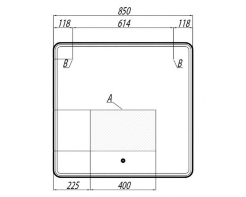Приобрести Зеркало 85х82 см Акватон Шерилл 1A210302SH010 в магазине сантехники Santeh-Crystal.ru