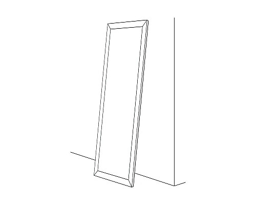 Купить Зеркало напольное 84х204 см травленое золото Evoform Definite Floor BY 6025 в магазине сантехники Santeh-Crystal.ru