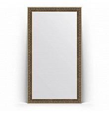 Зеркало напольное 114х204 см вензель серебряный Evoform Definite Floor BY 6036