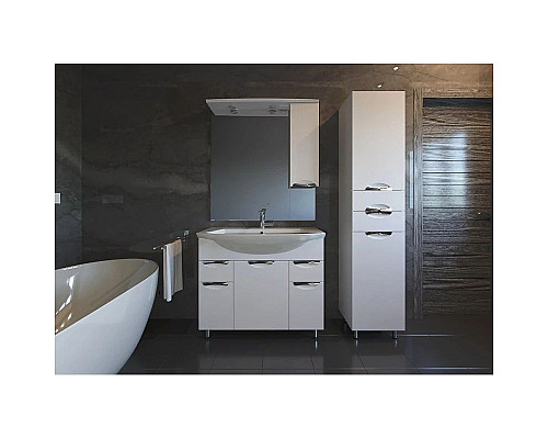 Santeh-Crystal.ru: Зеркальный шкаф 77х106 см белый ASB-Mebel Мессина Заказать Зеркальный шкаф 77х106 см белый ASB-Mebel Мессина в магазине сантехники Santeh-Crystal.ru