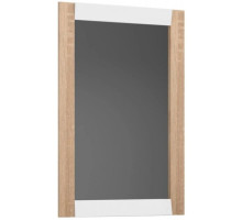 Зеркало 65х95 см белый глянец/дуб сонома Belux Бали В82