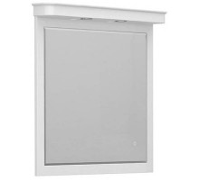 Зеркало 100х91,5 см белый глянец Belux Толедо В 100