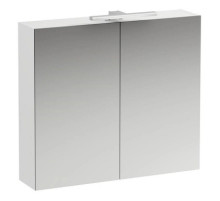 Зеркальный шкаф 80х70 см белый матовый Laufen Base 4.0280.2.110.260.1