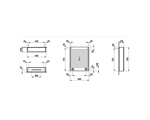 Santeh-Crystal.ru: Зеркальный шкаф 60х75 см Laufen Frame 25 4.0840.2.900.144.1 Купить Зеркальный шкаф 60х75 см Laufen Frame 25 4.0840.2.900.144.1 в магазине сантехники Santeh-Crystal.ru