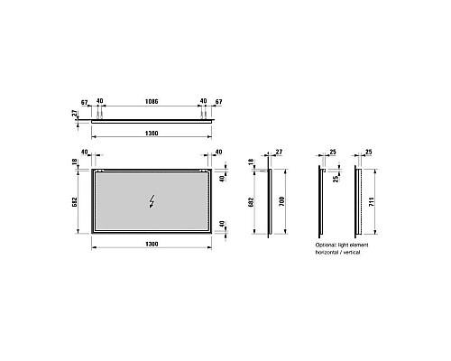 Santeh-Crystal.ru: Зеркало 130х70 см Laufen Frame 25 4.4740.8.900.144.1 Заказать Зеркало 130х70 см Laufen Frame 25 4.4740.8.900.144.1 в магазине сантехники Santeh-Crystal.ru