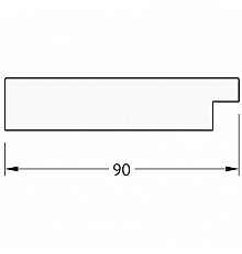 Зеркало напольное 81х201 см алюминий Evoform Exclusive Floor BY 6181