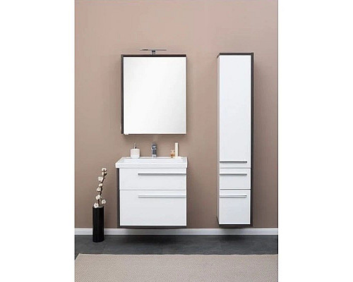 Заказать Зеркальный шкаф 69,5х85 см эвкалипт мистери/белый глянец R Aquanet Фостер 00202061 в магазине сантехники Santeh-Crystal.ru