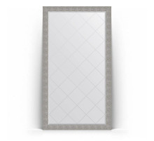 Зеркало напольное 111х201 см чеканка серебряная Evoform Exclusive-G Floor BY 6386