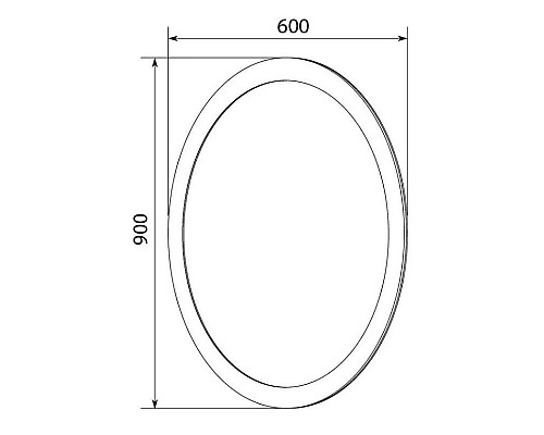 Приобрести Зеркало белый глянец 60х90 см Marka One Arrondi У73235 в магазине сантехники Santeh-Crystal.ru