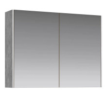 Зеркальный шкаф 80х60 см бетон светлый Aqwella 5 Stars Mobi MOB0408/ MOB0717BS/ Z