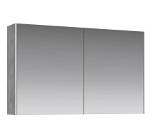 Зеркальный шкаф 100х60 см бетон светлый Aqwella 5 Stars Mobi MOB0410/ MOB0717BS/ Z