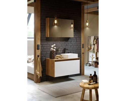 Заказать Зеркальный шкаф 100х60 см дуб балтийский Aqwella 5 Stars Mobi MOB0410/ MOB0717DB/ Z в магазине сантехники Santeh-Crystal.ru