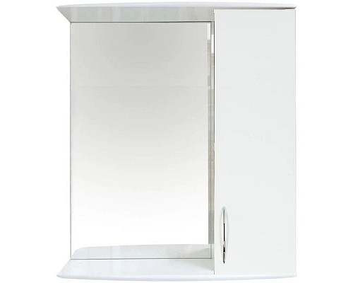 Приобрести Зеркальный шкаф 50х70,1 см белый глянец Orange Роса Ro-50ZSW в магазине сантехники Santeh-Crystal.ru