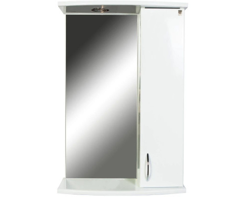 Заказать Зеркальный шкаф 50х76 см белый глянец Orange Диана Di-50ZS в магазине сантехники Santeh-Crystal.ru