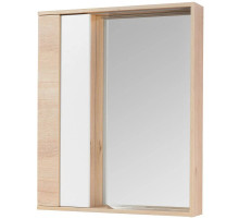 Зеркальный шкаф 60х85,2 см белый глянец/дуб эврика Акватон Бостон 1A240202BN010