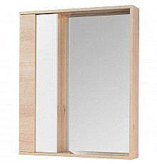 Зеркальный шкаф 60х85,2 см белый глянец/дуб эврика Акватон Бостон 1A240202BN010
