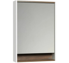 Зеркальный шкаф белый глянец/таксония темная 60х85 см Акватон Капри 1A230302KPDB0