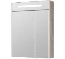 Зеркальный шкаф дуб фьорд 60х78 см Акватон Сильва 1A216202SIW60