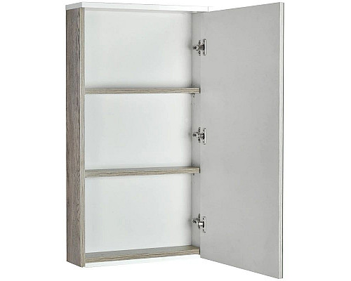 Заказать Зеркальный шкаф белый глянец/дуб навара 45,9х81,9 см Акватон Эмма 1A221802EAD80 в магазине сантехники Santeh-Crystal.ru