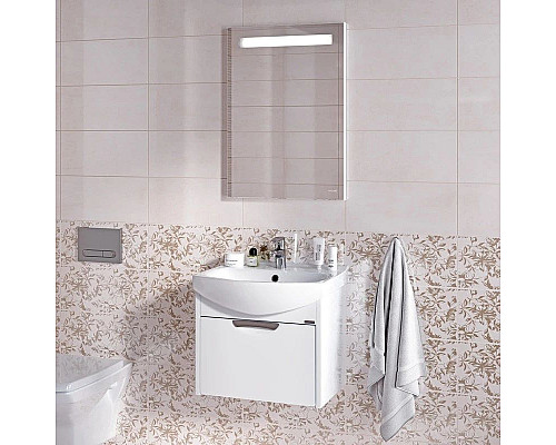 Santeh-Crystal.ru: Зеркало 60х70 см Cersanit Base LU-LED010x60-b-Os Заказать Зеркало 60х70 см Cersanit Base LU-LED010x60-b-Os в магазине сантехники Santeh-Crystal.ru