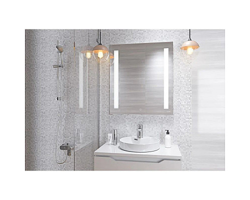 Santeh-Crystal.ru: Зеркало 70х80 см Cersanit Base LU-LED020x70-b-Os Заказать Зеркало 70х80 см Cersanit Base LU-LED020x70-b-Os в магазине сантехники Santeh-Crystal.ru