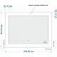 Заказать Зеркало 80х60 см Cersanit Design LU-LED030x80-d-Os в магазине сантехники Santeh-Crystal.ru