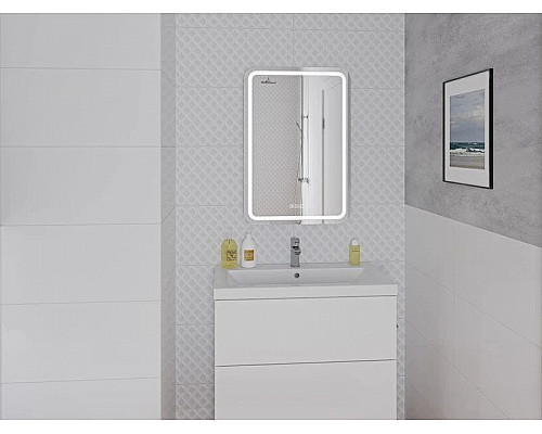 Santeh-Crystal.ru: Зеркало 55х80 см Cersanit Design Pro LU-LED050x55-p-Os Заказать Зеркало 55х80 см Cersanit Design Pro LU-LED050x55-p-Os в магазине сантехники Santeh-Crystal.ru