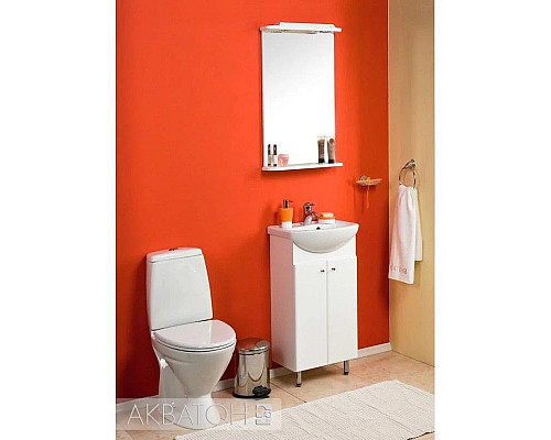 Приобрести Зеркало 49,6х81,7 см белый глянец Акватон Мира 1A019802MR010 в магазине сантехники Santeh-Crystal.ru