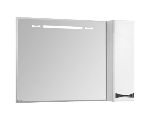 Приобрести Зеркальный шкаф 100х86,8 см белый глянец R Акватон Диор 1A167902DR01R в магазине сантехники Santeh-Crystal.ru
