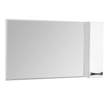 Зеркальный шкаф 120х86,8 см белый глянец R Акватон Диор 1A110702DR01R