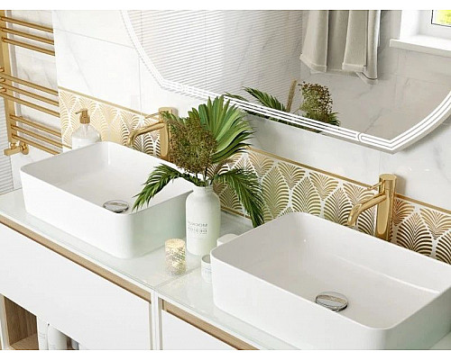 Santeh-Crystal.ru: Зеркало 100х60 см Cersanit Design LU-LED090x100-d-Os Заказать Зеркало 100х60 см Cersanit Design LU-LED090x100-d-Os в магазине сантехники Santeh-Crystal.ru