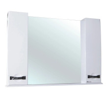 Зеркальный шкаф 120х87 см белый глянец Bellezza Абрис 4619719000018