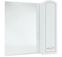 Зеркальный шкаф 78х80 см белый глянец серебряная патина R Bellezza Амелия 4610313001395