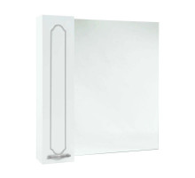 Зеркальный шкаф 74х80 см белый глянец серебряная патина L/R Bellezza Тиффани 4610512000397