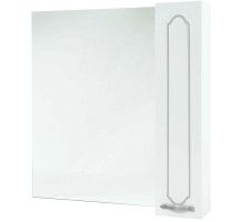 Зеркальный шкаф 84х80 см белый глянец серебряная патина L/R Bellezza Тиффани 4610514000395