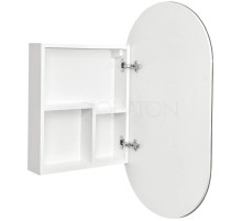 Зеркальный шкаф 50х90 см белый глянец R Акватон Оливия 1A254502OL010