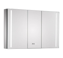 Зеркальный шкаф 100х70 см алюминий Esbano ES-2408