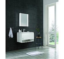 Зеркальный шкаф 50х70 см алюминий Esbano ES-3814