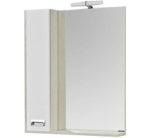 Зеркальный шкаф 70х85 см белый глянец/дуб сомерсет L Акватон Бекка  1A214702BAC20