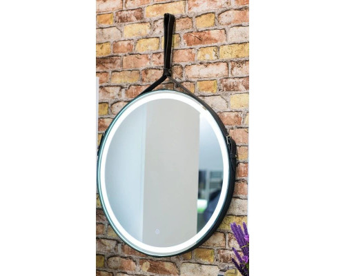 Купить Зеркало 65х65 см Art&Max Milan AM-Mil-650-DS-F-Nero в магазине сантехники Santeh-Crystal.ru