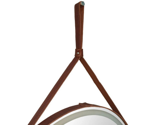 Купить Зеркало 80х80 см Art&Max Milan AM-Mil-800-DS-F-Brown в магазине сантехники Santeh-Crystal.ru