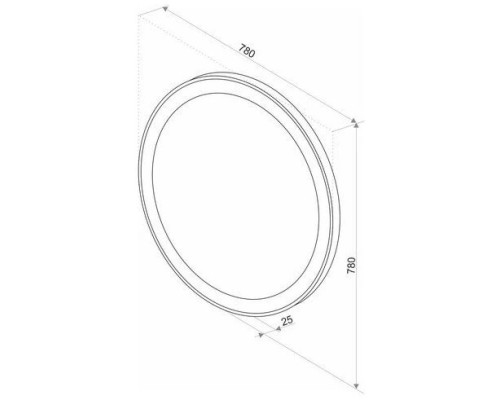 Заказать Зеркало 78х78 см Art&Max Bolzano AM-Boz-780-DS-F в магазине сантехники Santeh-Crystal.ru